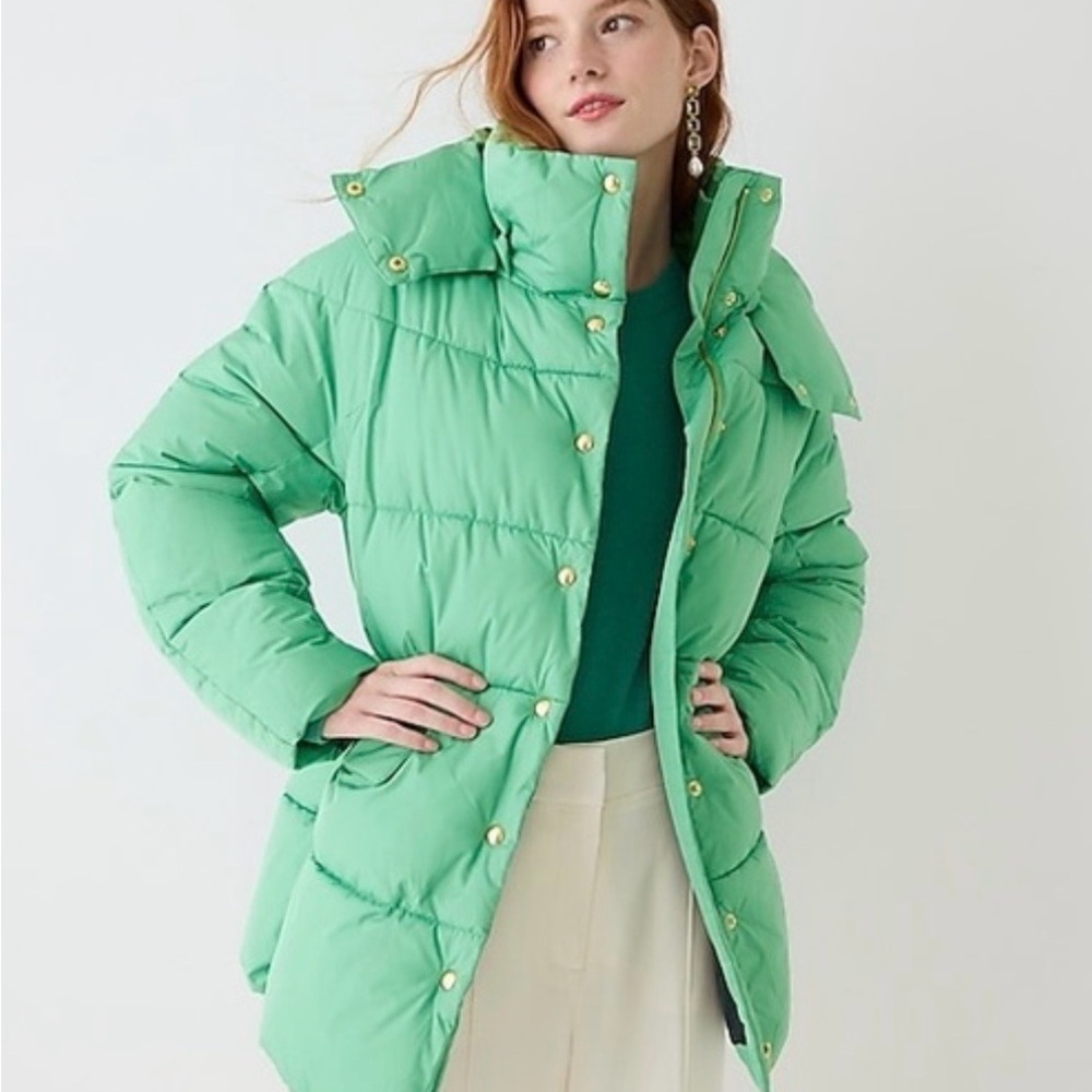 J. Crew woman’s Chateau puffer women’s coat size extra small